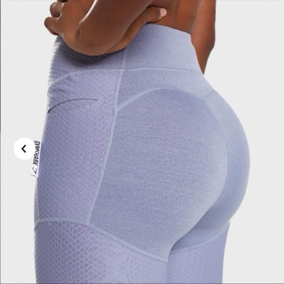 Gymshark True Texture Leggings in Steel Blue/Lavender Sz XS - Picture 7 of 9